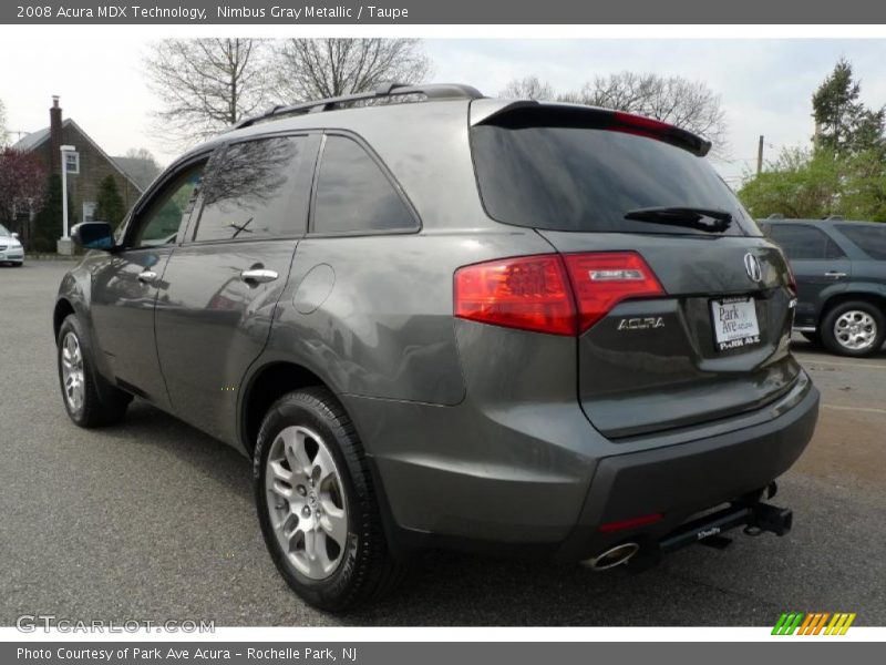 Nimbus Gray Metallic / Taupe 2008 Acura MDX Technology