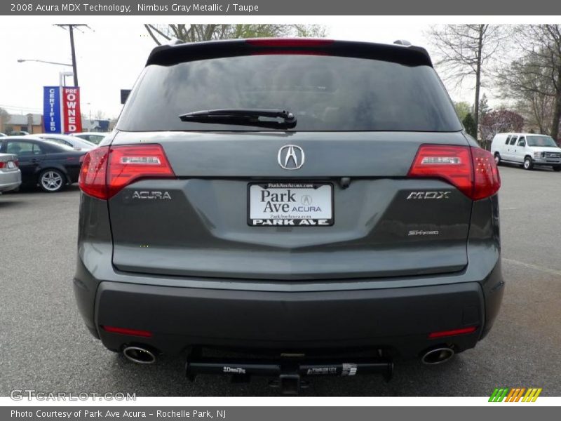 Nimbus Gray Metallic / Taupe 2008 Acura MDX Technology