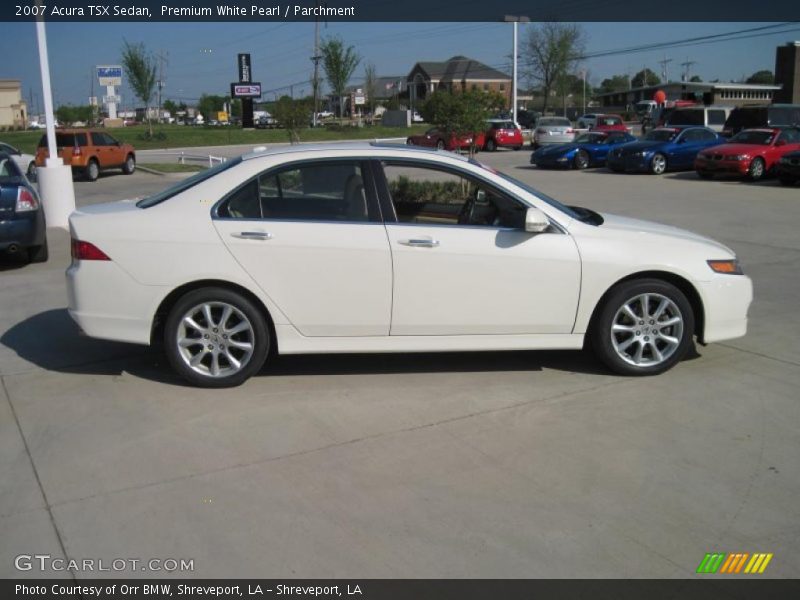 Premium White Pearl / Parchment 2007 Acura TSX Sedan