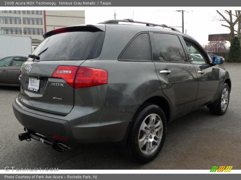 Nimbus Gray Metallic / Taupe 2008 Acura MDX Technology
