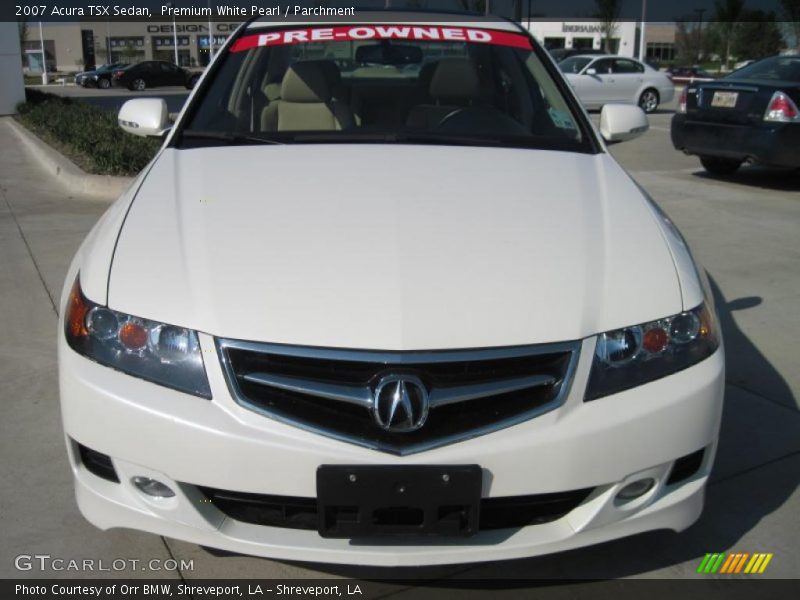 Premium White Pearl / Parchment 2007 Acura TSX Sedan