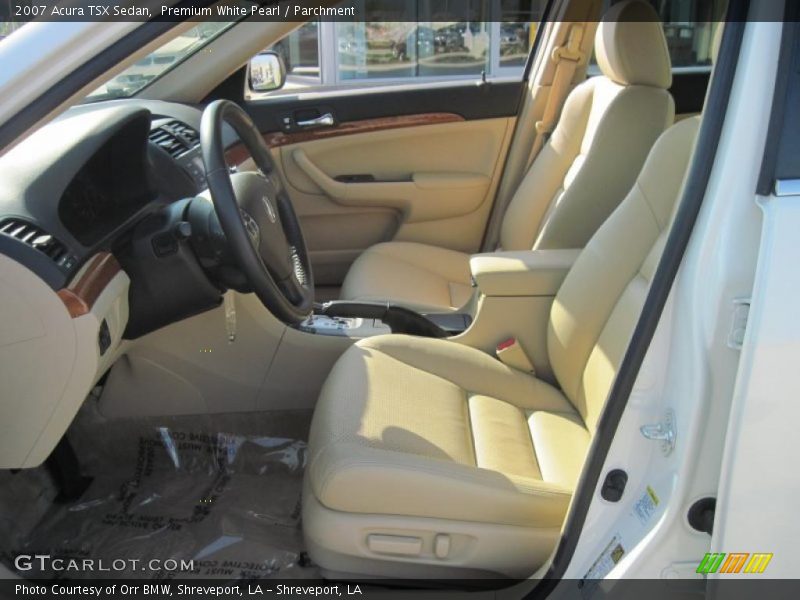Premium White Pearl / Parchment 2007 Acura TSX Sedan