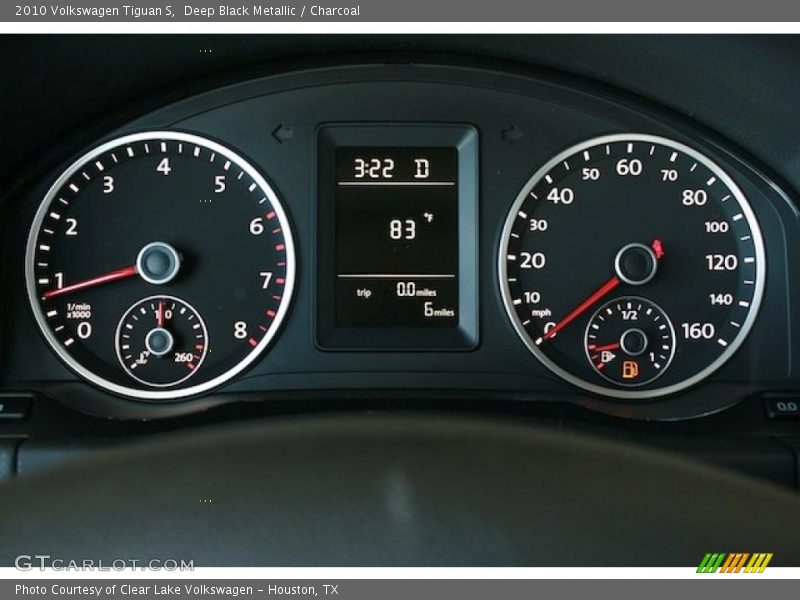 Deep Black Metallic / Charcoal 2010 Volkswagen Tiguan S