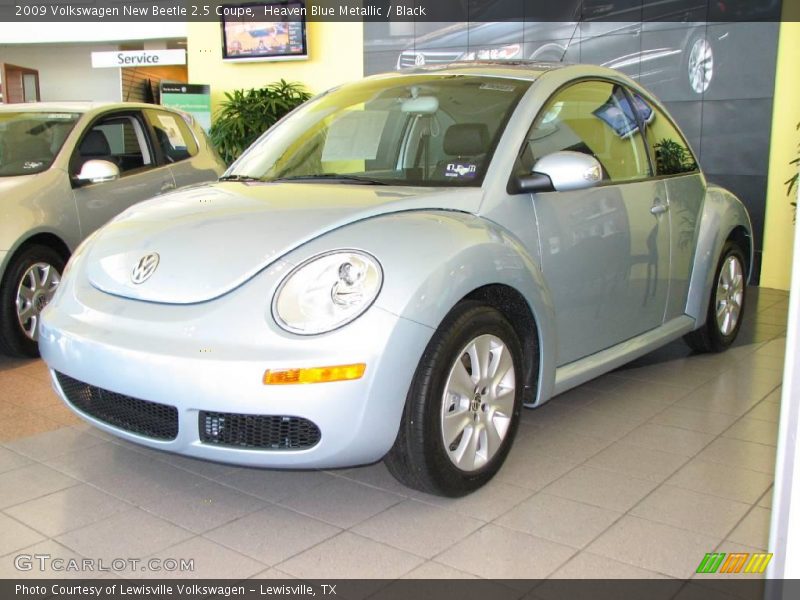 Heaven Blue Metallic / Black 2009 Volkswagen New Beetle 2.5 Coupe