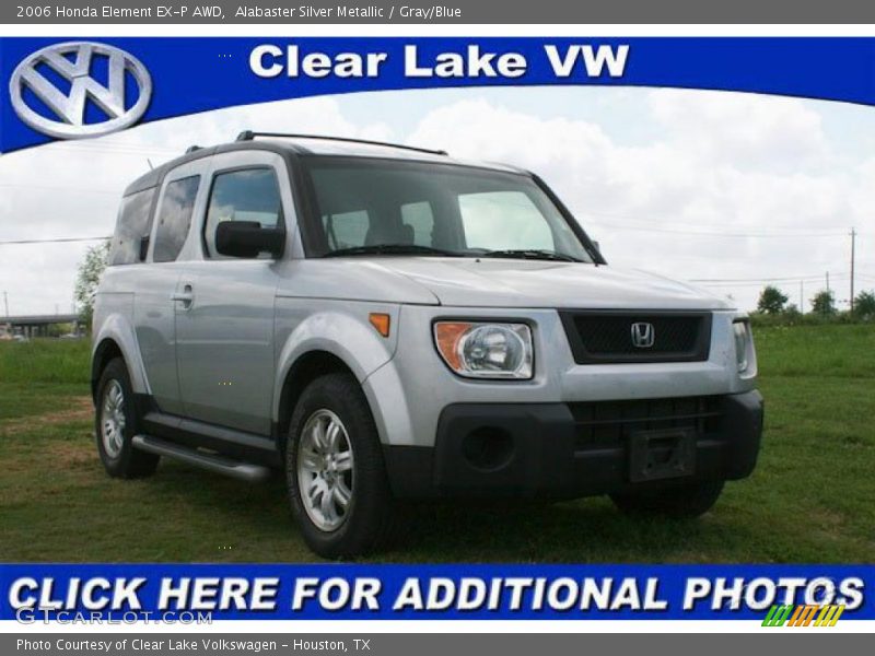 Alabaster Silver Metallic / Gray/Blue 2006 Honda Element EX-P AWD