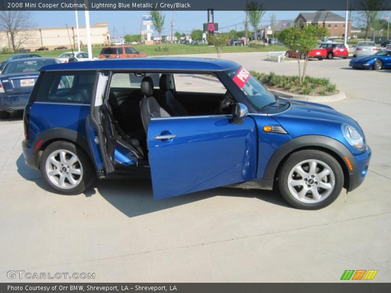 Lightning Blue Metallic / Grey/Black 2008 Mini Cooper Clubman