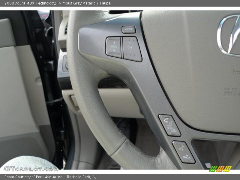 Nimbus Gray Metallic / Taupe 2008 Acura MDX Technology
