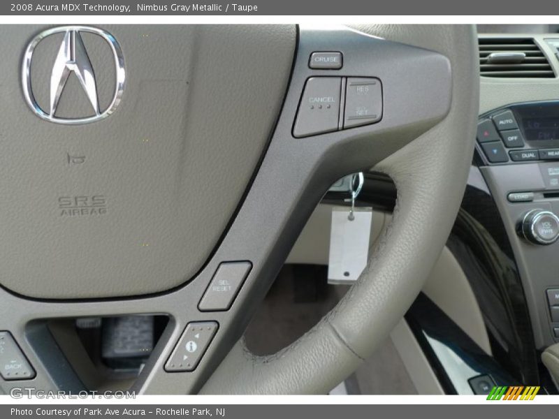 Nimbus Gray Metallic / Taupe 2008 Acura MDX Technology