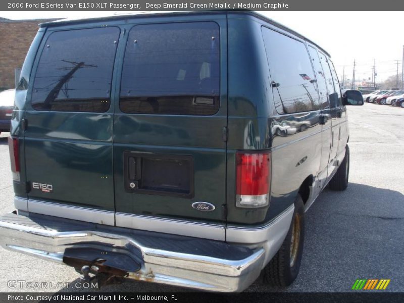 Deep Emerald Green Metallic / Medium Graphite 2000 Ford E Series Van E150 XLT Passenger