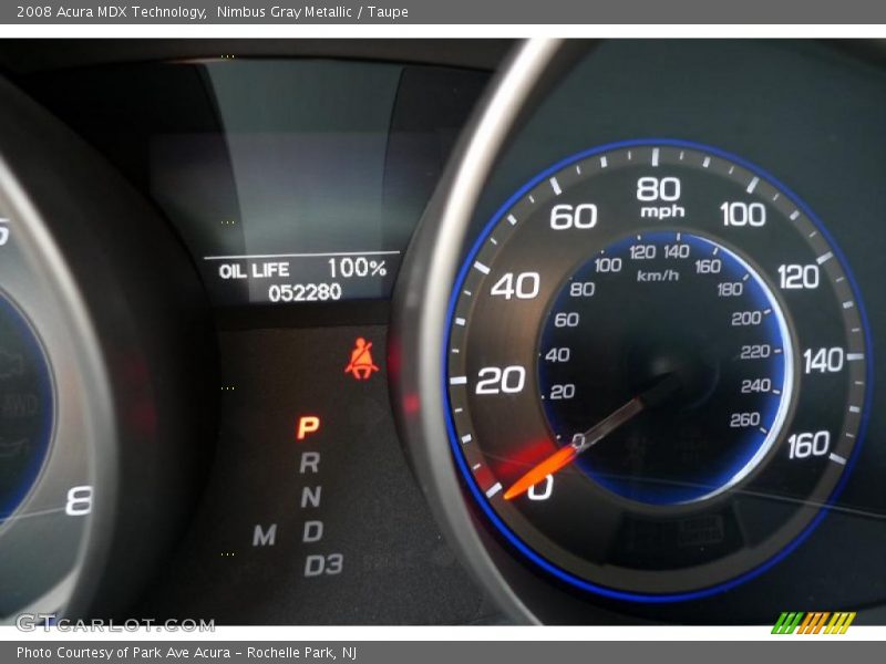 Nimbus Gray Metallic / Taupe 2008 Acura MDX Technology