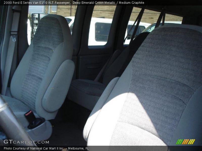 Deep Emerald Green Metallic / Medium Graphite 2000 Ford E Series Van E150 XLT Passenger