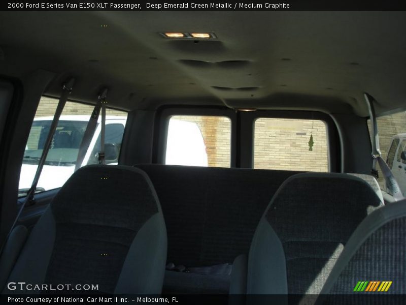 Deep Emerald Green Metallic / Medium Graphite 2000 Ford E Series Van E150 XLT Passenger