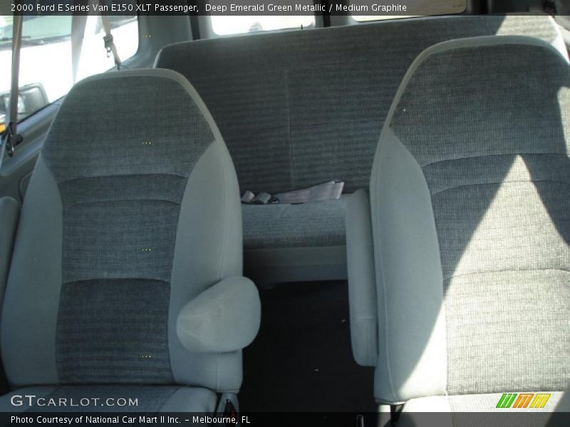 Deep Emerald Green Metallic / Medium Graphite 2000 Ford E Series Van E150 XLT Passenger