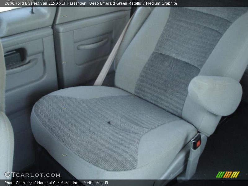 Deep Emerald Green Metallic / Medium Graphite 2000 Ford E Series Van E150 XLT Passenger