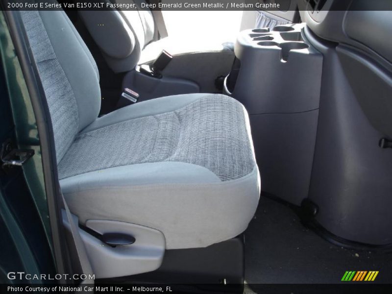 Deep Emerald Green Metallic / Medium Graphite 2000 Ford E Series Van E150 XLT Passenger