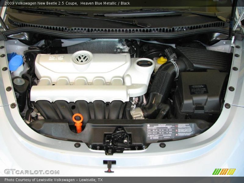 Heaven Blue Metallic / Black 2009 Volkswagen New Beetle 2.5 Coupe