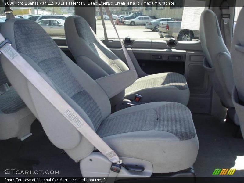 Deep Emerald Green Metallic / Medium Graphite 2000 Ford E Series Van E150 XLT Passenger
