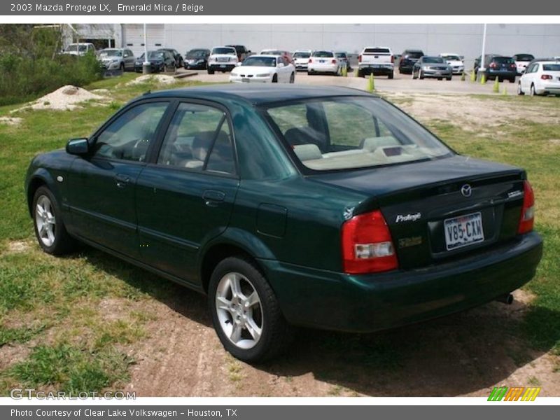 Emerald Mica / Beige 2003 Mazda Protege LX
