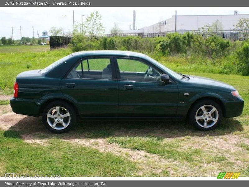 Emerald Mica / Beige 2003 Mazda Protege LX
