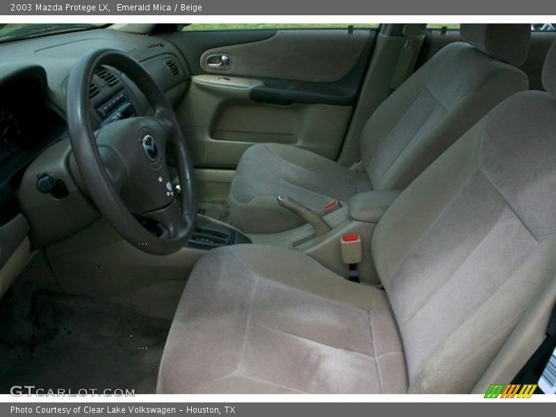 Emerald Mica / Beige 2003 Mazda Protege LX