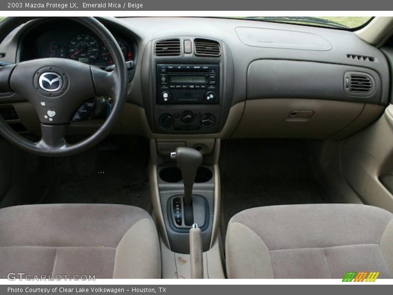 Emerald Mica / Beige 2003 Mazda Protege LX