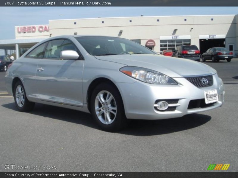 Titanium Metallic / Dark Stone 2007 Toyota Solara SE Coupe