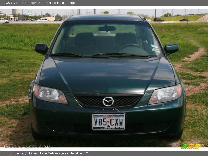 Emerald Mica / Beige 2003 Mazda Protege LX