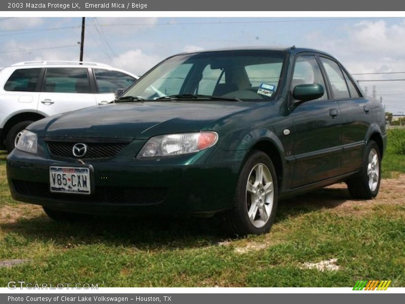 Emerald Mica / Beige 2003 Mazda Protege LX