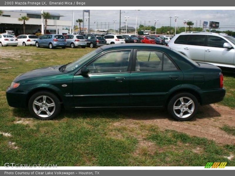Emerald Mica / Beige 2003 Mazda Protege LX