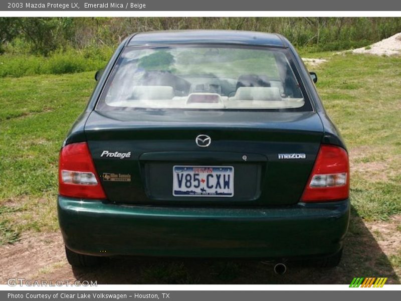 Emerald Mica / Beige 2003 Mazda Protege LX