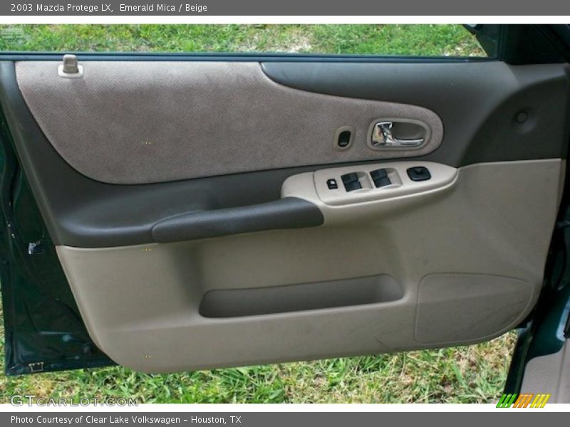 Emerald Mica / Beige 2003 Mazda Protege LX