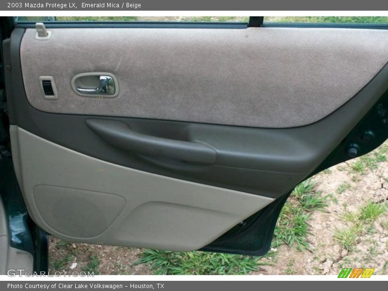 Emerald Mica / Beige 2003 Mazda Protege LX