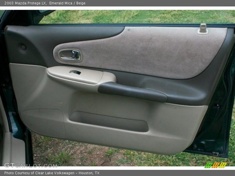 Emerald Mica / Beige 2003 Mazda Protege LX