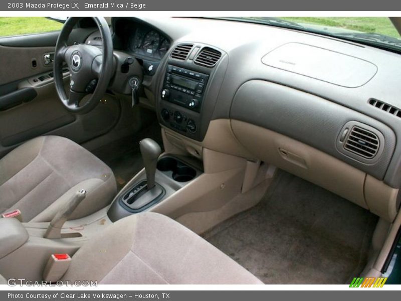 Emerald Mica / Beige 2003 Mazda Protege LX