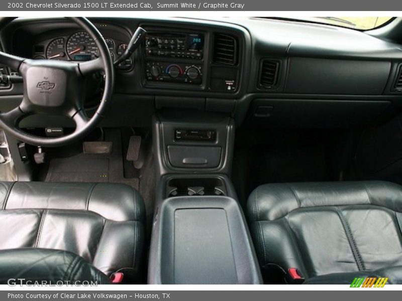 Summit White / Graphite Gray 2002 Chevrolet Silverado 1500 LT Extended Cab