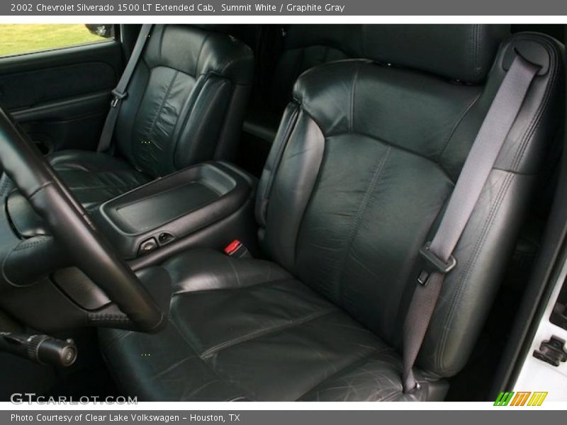 Summit White / Graphite Gray 2002 Chevrolet Silverado 1500 LT Extended Cab