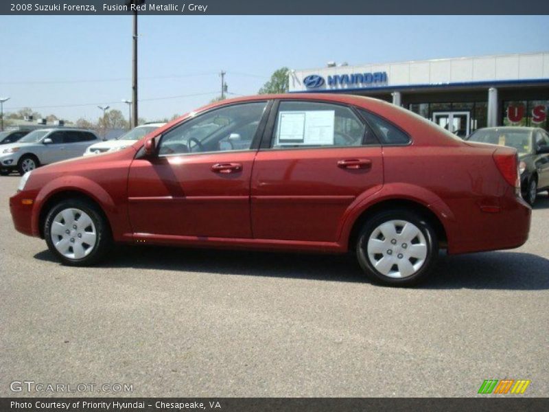 Fusion Red Metallic / Grey 2008 Suzuki Forenza