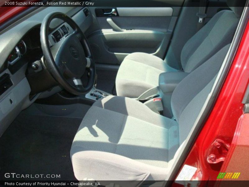 Fusion Red Metallic / Grey 2008 Suzuki Forenza