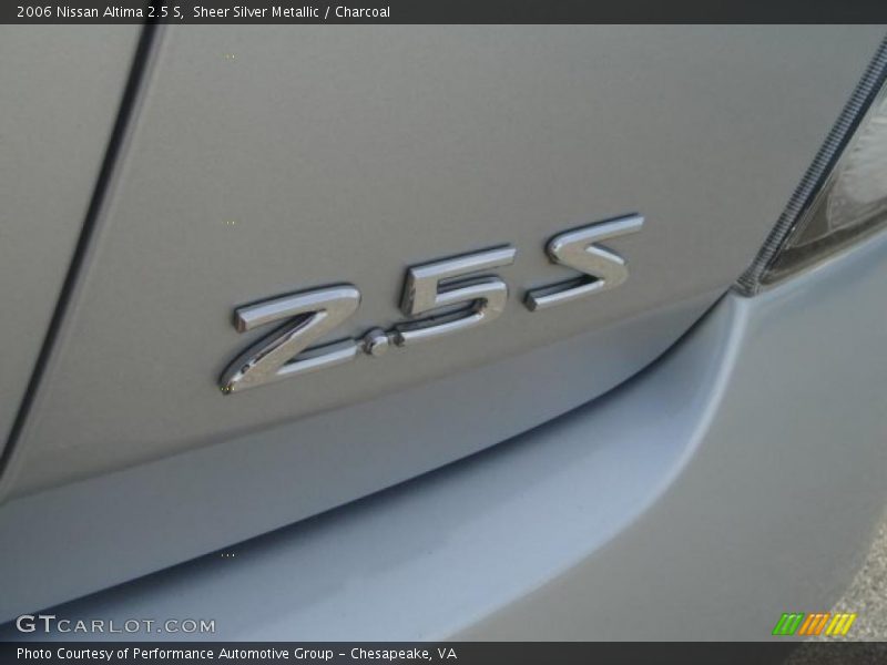 Sheer Silver Metallic / Charcoal 2006 Nissan Altima 2.5 S