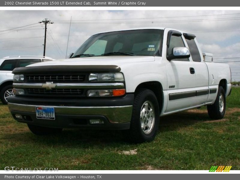 Summit White / Graphite Gray 2002 Chevrolet Silverado 1500 LT Extended Cab