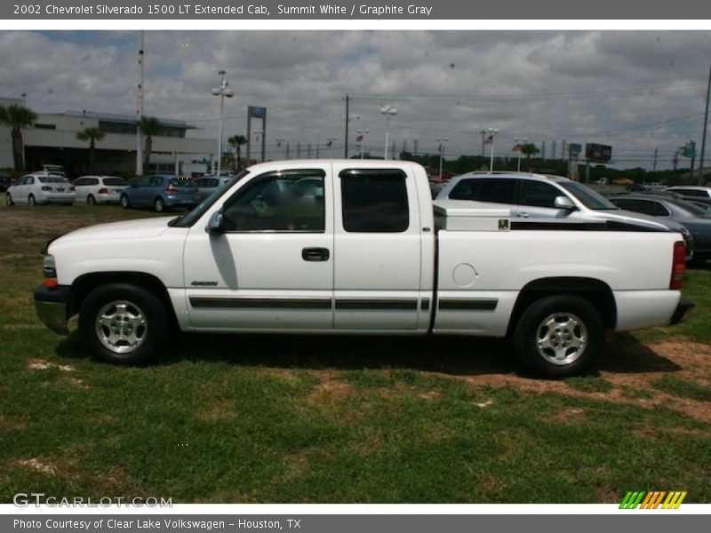 Summit White / Graphite Gray 2002 Chevrolet Silverado 1500 LT Extended Cab