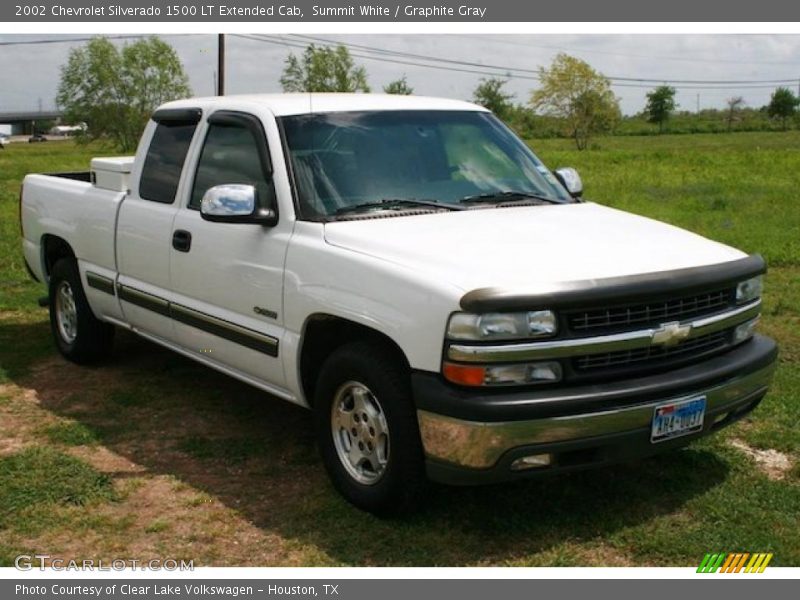 Summit White / Graphite Gray 2002 Chevrolet Silverado 1500 LT Extended Cab