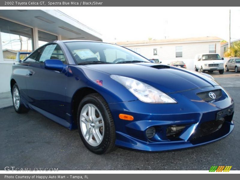 Spectra Blue Mica / Black/Silver 2002 Toyota Celica GT