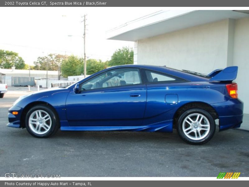 Spectra Blue Mica / Black/Silver 2002 Toyota Celica GT
