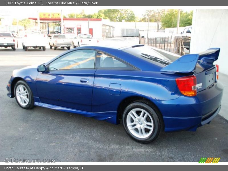 Spectra Blue Mica / Black/Silver 2002 Toyota Celica GT