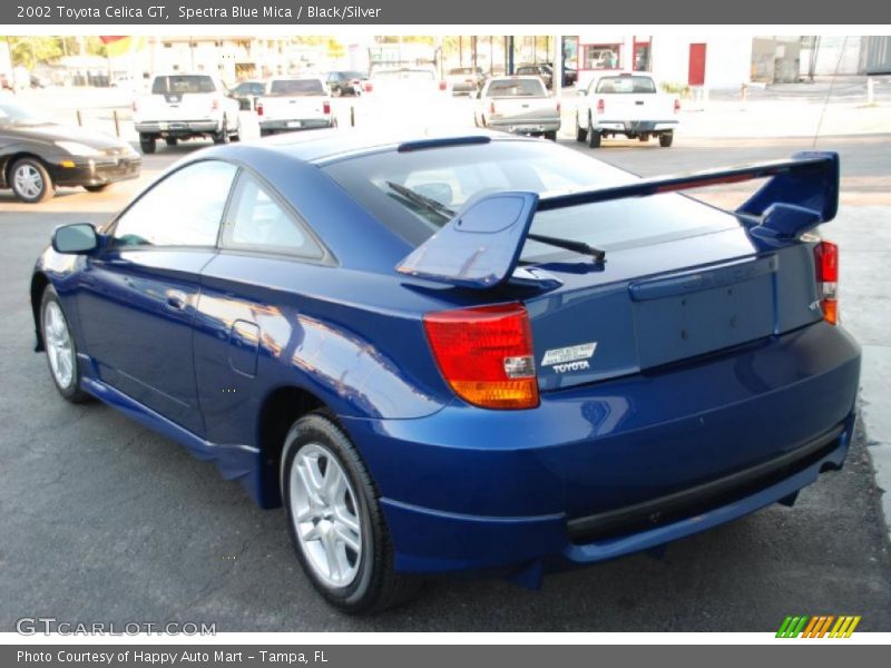 Spectra Blue Mica / Black/Silver 2002 Toyota Celica GT