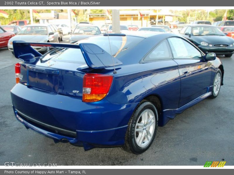 Spectra Blue Mica / Black/Silver 2002 Toyota Celica GT