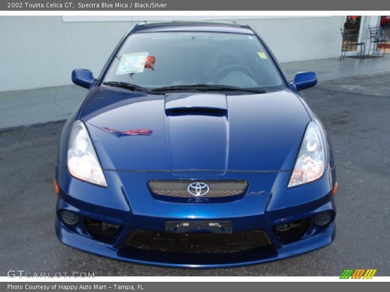 Spectra Blue Mica / Black/Silver 2002 Toyota Celica GT