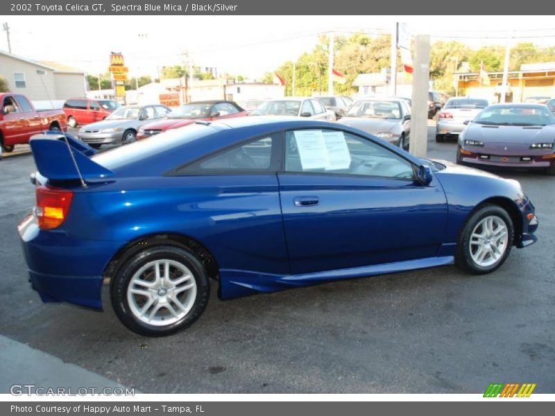 Spectra Blue Mica / Black/Silver 2002 Toyota Celica GT