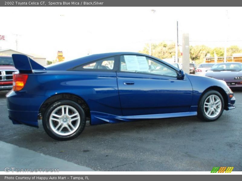 Spectra Blue Mica / Black/Silver 2002 Toyota Celica GT